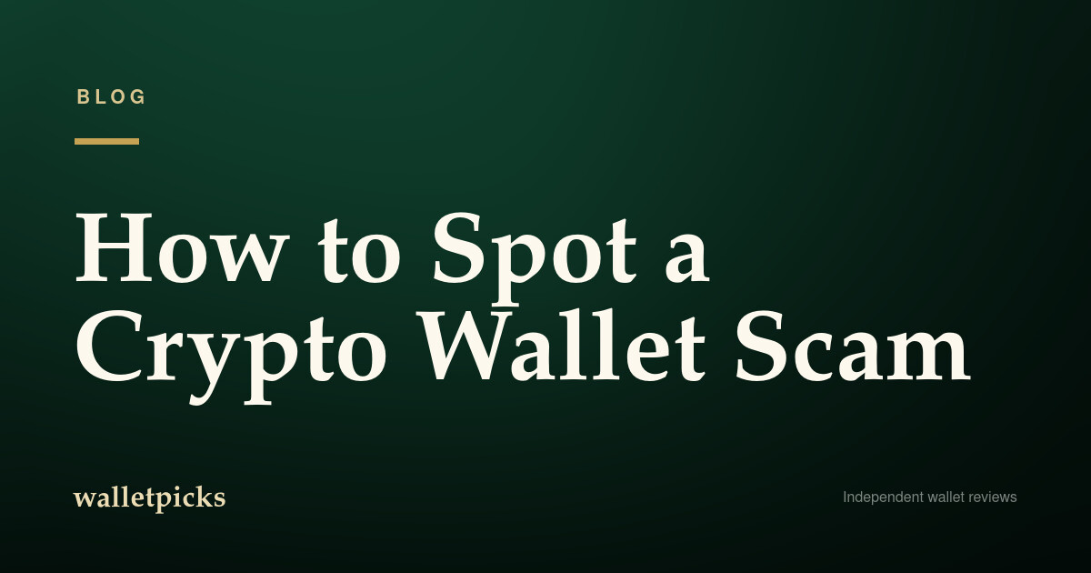 How to Spot a Crypto Wallet Scam