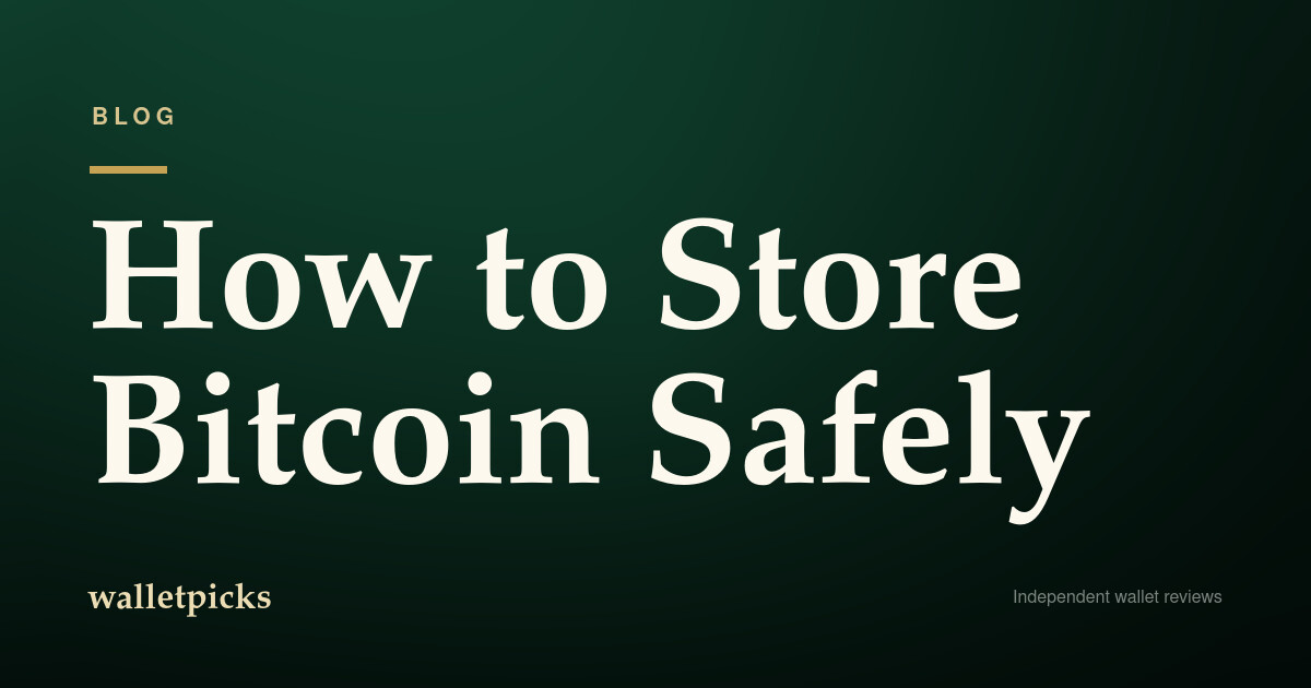 How to Store Bitcoin Safely