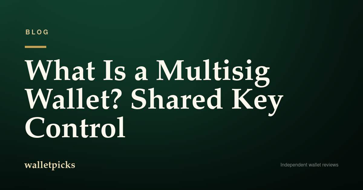 What Is a Multisig Wallet?